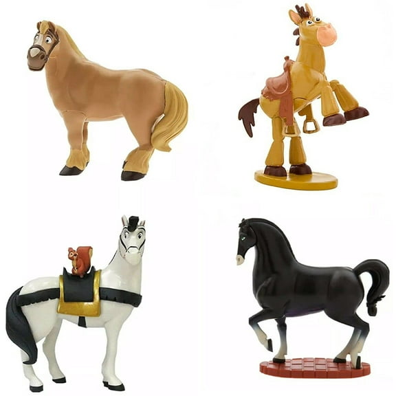 Horses Philippe Bullseye Nokk Samson PVC Cake Toppers 4 Figures Figurines