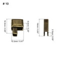 thumbnail image 2 of 25Sets Zipper Repair Kits, #10 Retainers Box & Insertion Pins, Metal Latch Sliders for Bags Coats, Bronze Tone, 2 of 6