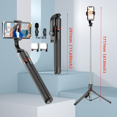 thumbnail image 1 of Roreta 1.7M Selfie Stick Wireless Tripod Stand with Bluetooth Remote Extendable Tripod for Mobile Phone Tlktok Live Streaming, 1 of 6