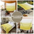 thumbnail image 6 of Yellow White Ombre Large Tapestry for Bedroom Wall Hanging Tapestry, Farmhouse Funny Gradient Striped Ceiling Backdrop Tapestries Poster Blanket Wall Decor for Teens Room Living Room Dorm 85" x 90", 6 of 8
