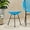 Blue, variant on Blue Tempered Glass Side Table / Add Pop of Color to Outdoor Area