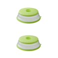 thumbnail image 3 of Injueey Collapsible Microwave Plate Cover with Vent Splashproof Splatter Guard Heating Covers Folding for Fruit Vegetables Amarillo 2Conjunto, 3 of 6