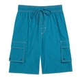thumbnail image 4 of PNTUTB Summer Men's Casual Relaxed Stretch Drawstring Comfort Solid Color Workwear Shorts with Multiple Pockets, 4 of 5
