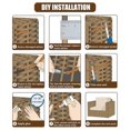 thumbnail image 5 of 120 Ft Wicker Repair Kit, Plastic Wicker Repair Supplies, Gradient Dark Brown with Visible Mixed Col, 5 of 5
