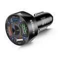 thumbnail image 2 of Cargador De Coche Con 4 Puertos Usb Cargador De Coche Qc 3 De Carga Rápida Adaptador De Carga Usb Eigraketly VI011992-02, 2 of 6