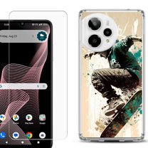 Phone Case for ATT Verge 2 5G, with Screen Protector, by OneToughShield - Skateboarding