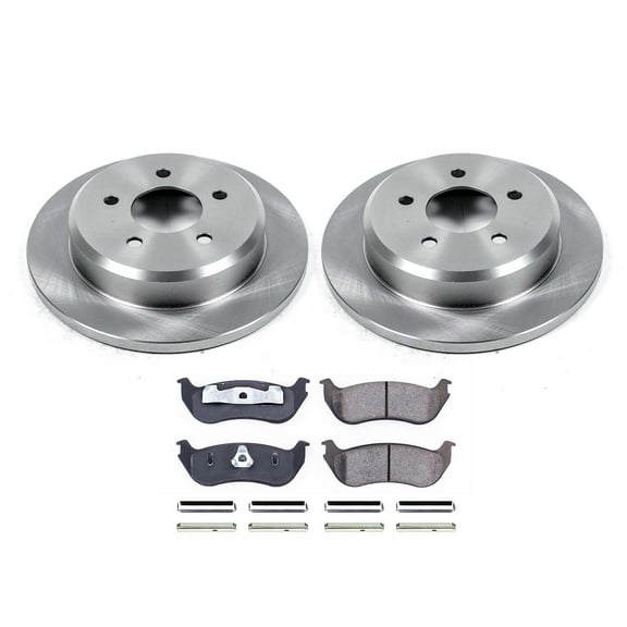 Ultimate Brakes Rear Semi-Metallic Brake Pad and Rotor Kit with Hardware WM80826