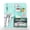 Mint green, variant on Vivin Desk Organizer, Small 2 Drawer Unit and Pen Holders, Multi-Purpose Pegboard organizer For Home Office, Purple