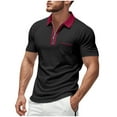 thumbnail image 1 of pstuiky Camisas casuales de manga corta para hombre, Top de verano para hombre, color liso, informal, holgado, cuello redondo y manga corta ropa de hombre xl, 1 of 8