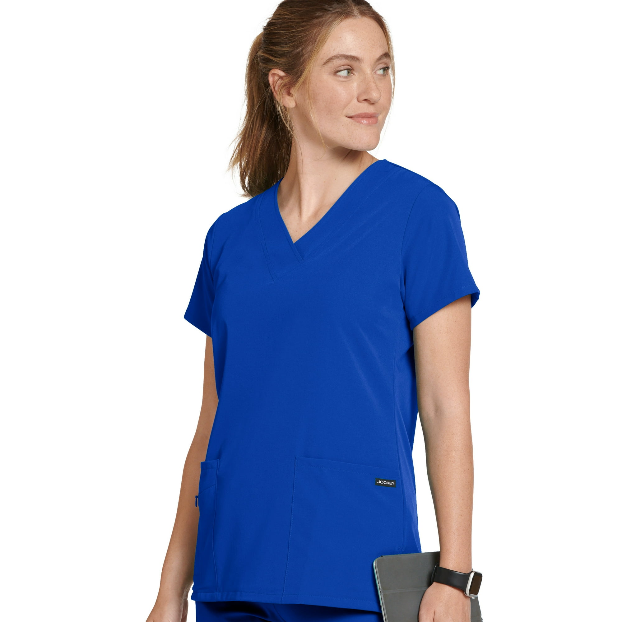 Jockey Women's V-Neck Crossover Scrub Top