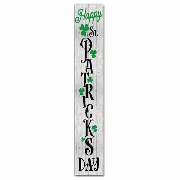 Vintage Primitive Funny Decor Vertical Happy St.patricks Day Welcome Porch Sign Hanging Home Door For Front Door Porch Stand Decor Farmhouse Home Decor Wood Sign 6x16 Inch