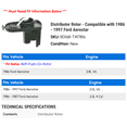thumbnail image 2 of Distributor Rotor - Compatible with 1986 - 1997 Ford Aerostar 1987 1988 1989 1990 1991 1992 1993 1994 1995 1996, 2 of 2