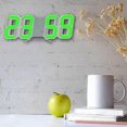 thumbnail image 5 of 3d Led Digital Clock Wall Deco Glowing Night Mode Adjastable Electronic Table Clock Wall Clock Decoration Living Room Led Clock, 5 of 5
