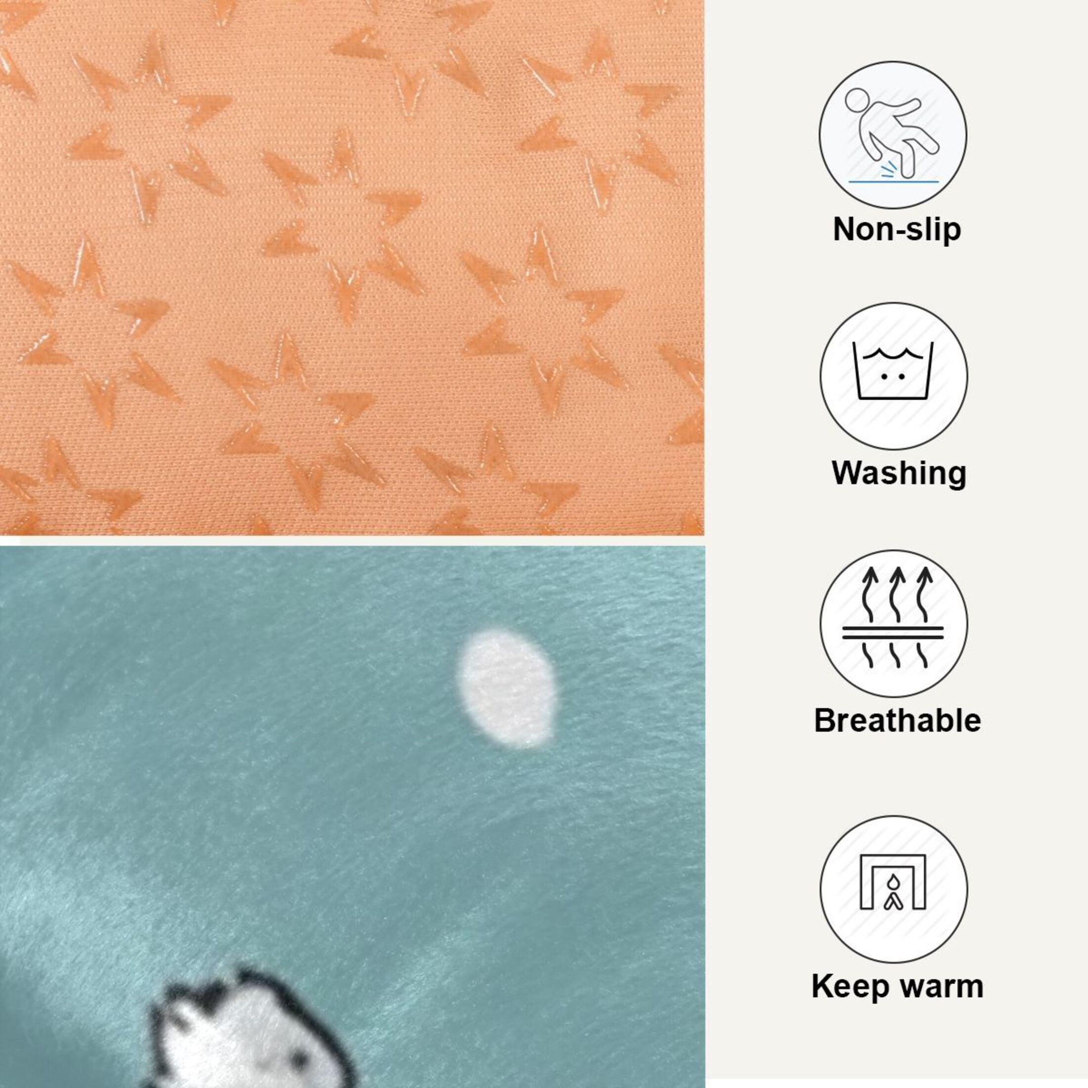Cozy Mat Pet Bed Indoor Outdoor Warm Soft For Cat Dog Puppy(S/M) Snowmen Wearing Red and Orange Hats