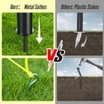 thumbnail image 4 of Patiassy 32/26/20FT Adjustable Height & Width Portable Volleyball Net Set with Rust-Resistant Steel Poles, Scoreboard, Ball & Carry Bag for Backyard, 4 of 8