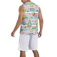 thumbnail image 5 of Gaeub Space Doodle Men's Mesh Basketball Jersey, Quick-Drying Sleeveless Top S-4XL, Loose Muscle Tank Top -Small, 5 of 9