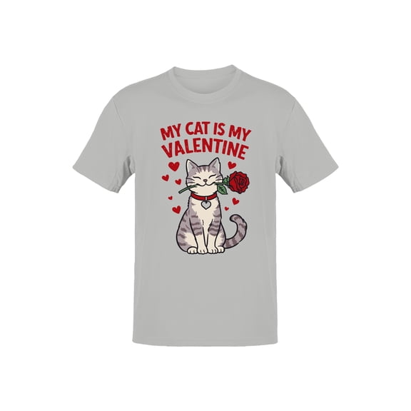 Cat Valentine Rose Design Men's T-shirt