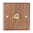 thumbnail image 6 of 8X American Industrial Style Light Switch Socket, Solid Wood Brass Toggle Switch Plate, Antique Home Stay Switch(1), 6 of 8
