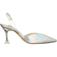 thumbnail image 6 of NINE WEST Womens Heat3 Heeled Sandal 7 Silver, 6 of 7