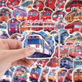 thumbnail image 2 of Pegatinas de anime de vinilo impermeables para locomotoras, 50 unidades por lote, 2 of 4