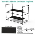 thumbnail image 6 of iMounTEK Shoe Rack, 10 Tier Shoe Shelf for Entryway Living Room Bedroom, Metal Frame Non-Woven Fabric Shelves, 23.x10.8x72.8 Inches, 6 of 9