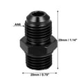 thumbnail image 4 of Unique Bargains 2pcs Black 6AN Male to M14 x 1.5mm Male Metric Thread Fitting Adapter Flare Union Coupler for Car, 4 of 6