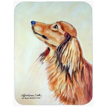 Carolines Treasures  Dachshund Glass Cutting Board - Large, 15 x 12 in.