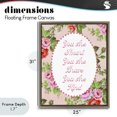 thumbnail image 4 of Stupell Industries Cottage Smart Brave & Kind with Vintage Florals Brown Floating Frame Canvas Art, 25 x 31, by Lil' Rue, 4 of 8