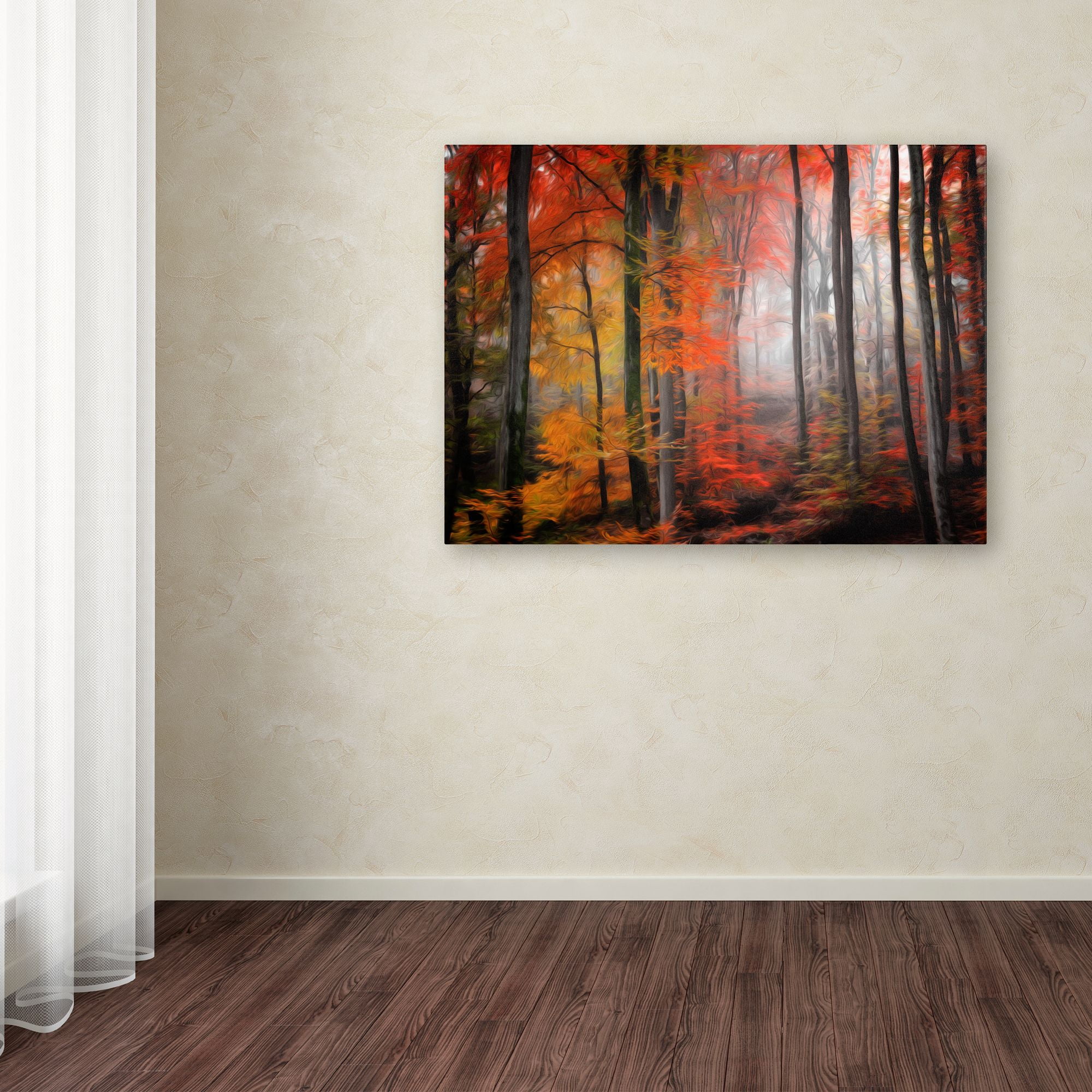 Trademark Fine Art "Wildly Red" Canvas Art by Philippe Sainte-Laudy