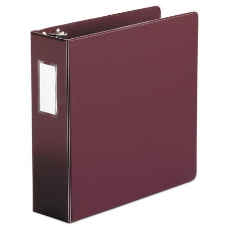 Universal Economy Non-View Round Ring Binder With Label Holder, 3