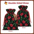 thumbnail image 2 of Pofeuu Cherry Print Burlap Bags with Drawstrings Drawstring Gift Bags Pouch Bag for Thankgiving Birthday Party Gift Wrapping Treats and Party Favors-Small, 2 of 9