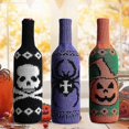 thumbnail image 3 of Halloween wine bottle cover Halloween Decoration Skeleton Pumpkin Bottle Cap Ornament, 3 of 5