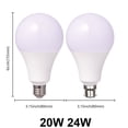 thumbnail image 3 of Bombilla LED de presión ancha A80 de 1-10 piezas, 100V-240V, E27, B22, 20W, 24W, alta eficiencia de luz, sin estroboscopio, adecuada para iluminación del hogar, centro comercial, 3 of 4