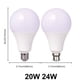 thumbnail image 3 of Bombilla LED de presión ancha A80 de 1-10 piezas, 100V-240V, E27, B22, 20W, 24W, alta eficiencia de luz, sin estroboscopio, adecuada para iluminación del hogar, centro comercial, 3 of 4