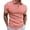 A-Watermelon Red299, variant on Bibifish Mens Polo Shirts Triple Line Trim Collar Cuffs Solid Fabric Shirts Mens All Season Daily Commute Tops