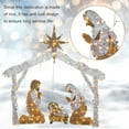 thumbnail image 3 of POINTERTECK Lighted Outdoor Nativity Scene Resistant Outdoor Nativity Scene Silhouette With Metal Stake Yard Sign Decorative Garden Stake For Outdoor Yard, 3 of 7
