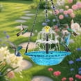 thumbnail image 3 of Hanging Solar Bird Bath Fountain – 2026 Solar Powered Cascading Water Fountain, Large Outdoor Fountain for Hummingbirds, Garden, Patio & Backyard Decor, 3 of 6