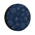 thumbnail image 2 of Balery Snowflake Dark Blue Tire Covers - Tough Tire Wheel Protector for Truck, SUV, Trailer, Camper, RV -14 inch, 2 of 8