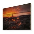 thumbnail image 2 of Designart "Volcanic Landscape of Hawaii II" Hawaii Print on Natural Pine Wood, 2 of 5