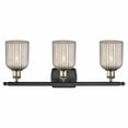 thumbnail image 2 of 516-3W-BAB-G559-5ME Innovations Lighting Bridal Veil - 3 Light Bath Vanity-10 Inch Tall and 25 Inch Wide-Black Antique Brass Finish-Mercury Glass, 2 of 2