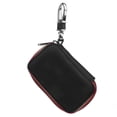 thumbnail image 2 of Llavero protector del tenedor del llavero de la cubierta de la caja de la llave del coche del cuero de la PU con el cierre de cremallera del gancho del metal, 2 of 8