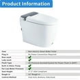thumbnail image 3 of Casta Diva Non-Electric Bidet Toilet, Comfort Seat Height Elongated Smart Toilet with Foot-kick Flush, Powerful Flush (Power Free), 3 of 13