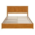 thumbnail image 2 of Malta King Wood Platform Bed with Panel Footboard & TXL Trundle in Light Toffee, 2 of 5