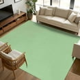 thumbnail image 3 of Light Green 8x10 Area Rugs, Farmhouse Solid Green Color Modern Art Non-Skid Rubber Backing Large Rectangle Rugs - Living Room Bedroom Home Office, Indoor Floor Mat Carpets Washable Rug, 3 of 9