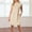 #111-Beige, variant on Wowcloth Women's Knee-Length Dress, Solid Color Round Neck Sleeveless Slit Casual Loose Pocket Dress