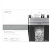 Ativa™ Shredder Lubricant Sheets, Pack Of 12