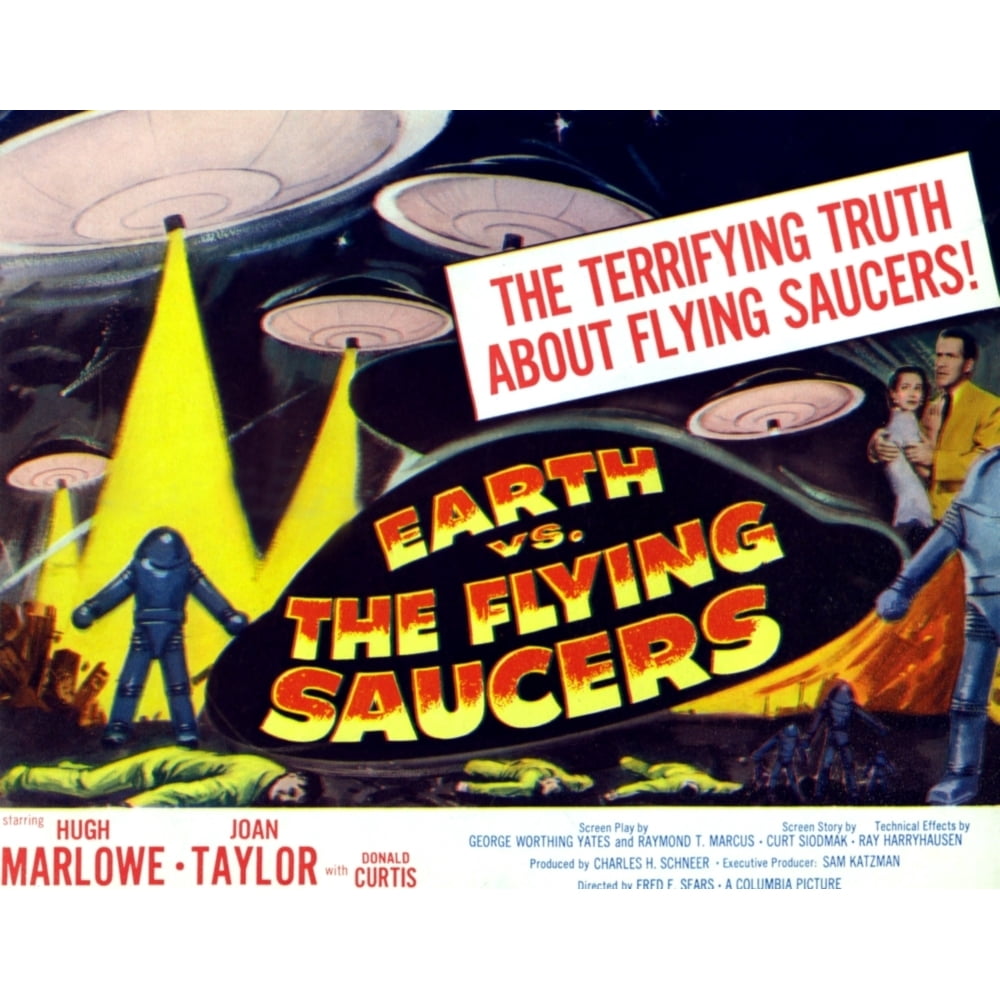 Earth Vs. The Flying Saucers Far Right From Left Joan Taylor Hugh