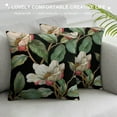 thumbnail image 3 of Vintage Floral Black White Green Cotton Linen Square Throw Waist Pillow Case Decorative Cushion Cover Pillowcase Sofa, 3 of 5