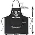thumbnail image 2 of 50th Birthday Gifts for Women Men, Funny Chef Aprons with Pockets, 2 of 6