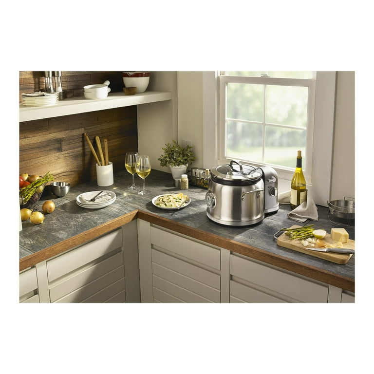 KitchenAid KMC4241SS Electric Multi Steamer Slow Cooker 4 Qt Stainless Steel